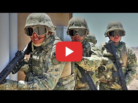 US And Mexican Military In Mechanized Assault Exer