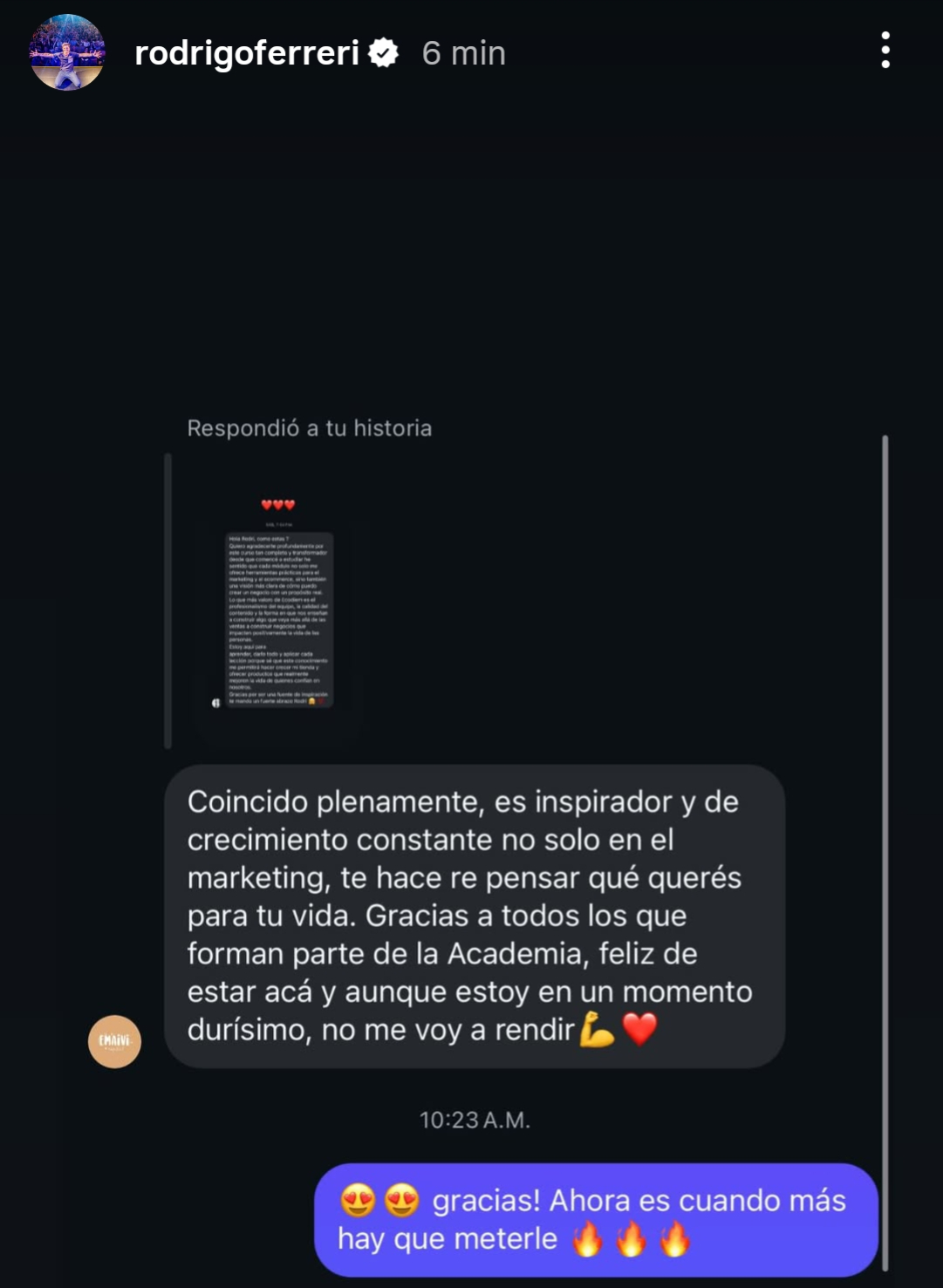 Testimonio de un alumno de Ecodiem