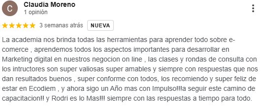 Reseñas de Google de Ecodiem