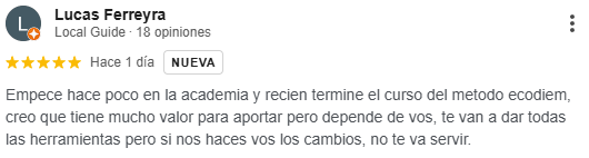 Reseñas de Google de Ecodiem