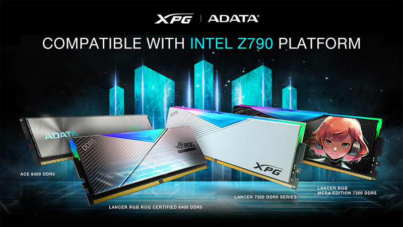 ADATA y XPG presentan sus nuevas memorias DDR5 para la plataforma Z790