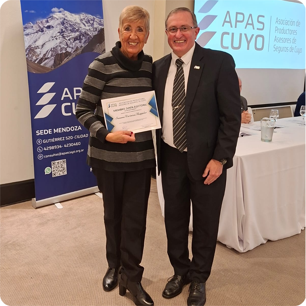 Reconocimiento a la Sra. Susana Kappeler